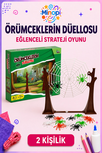 Minopi Örümceklerin Düellosu – 2 Kişilik Strateji ve Beceri Oyunu