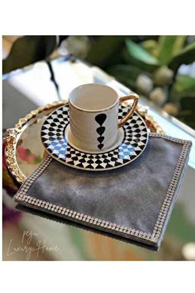 pegu baby collection قماش مخملي رمادي (طبقة واحدة) فاخر بلون بني حجري، غطاء ت...