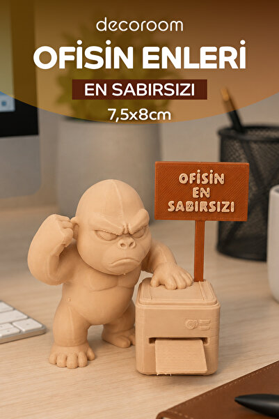 Decoroom Ofisin En Sabırsızı - Çalışma Masası Süsü Ofis Hediyesi Masaüstü Dek...