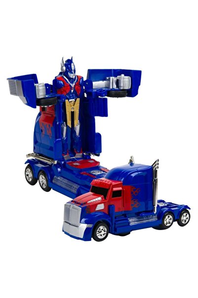 OEM Camion robot transformabil albastru cu lumini și sunete pentru băieți