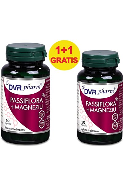DVR Pharm Pachet Passiflora Magneziu marin, pentru stres, anxietate si insomn...