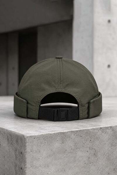 Külah Teknik Kumaş Adjustable Docker Hat – Deep Olive