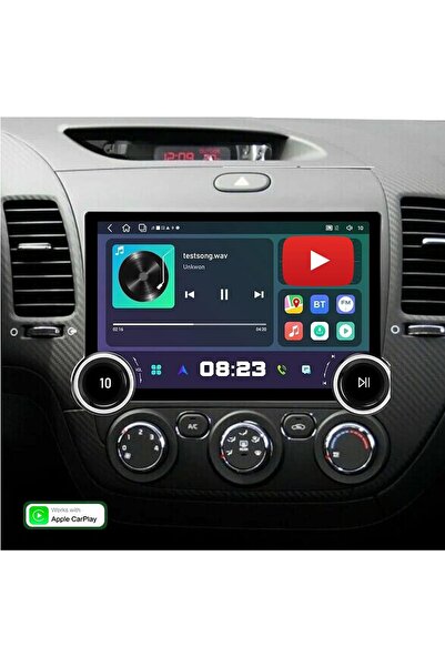 Carplayer Kia cerato android screen diamond dual knob model 2013-2017 wireles...