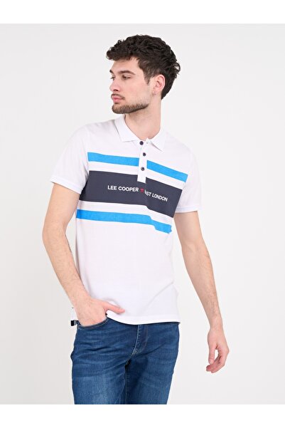 Lee Cooper - Tricou barbat polo cu imprimeu logo