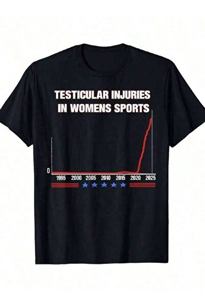 23ERVA Testicular Injuries In Womens Sports Funny Saying Men Women-Shirt