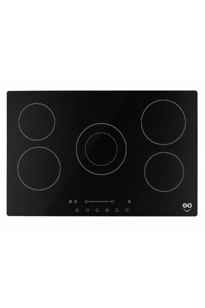 EO 90cm Built-In Electric Ceramic Cooktop, 5 Burners, 8200W, Touch Slider Con...