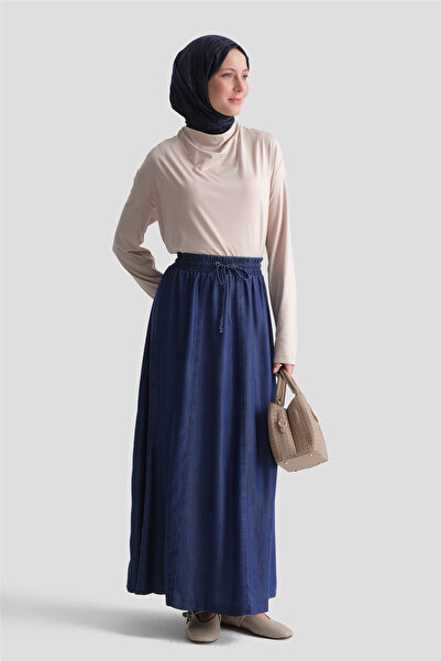 Armine Elastic Tencel Skirt Indigo