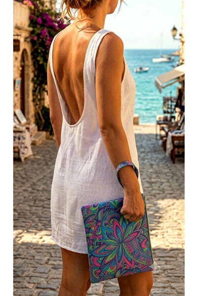 Etnik Desenli Clutch