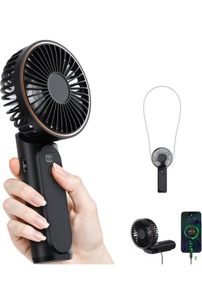 Morvena Picks Ventilator portabil de mână 3600 mAh Baterie reîncărcabilă 180 ...