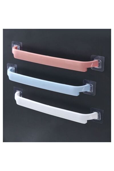 STARSTAR No drilling required wall-mounted towel rack (3-pack, white + blue +...