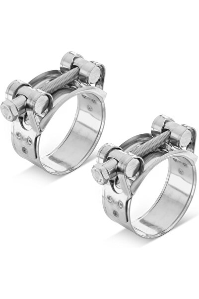 STARSTAR Two-piece stainless steel T-bolt hose clamp, clamping range 44-47mm,...