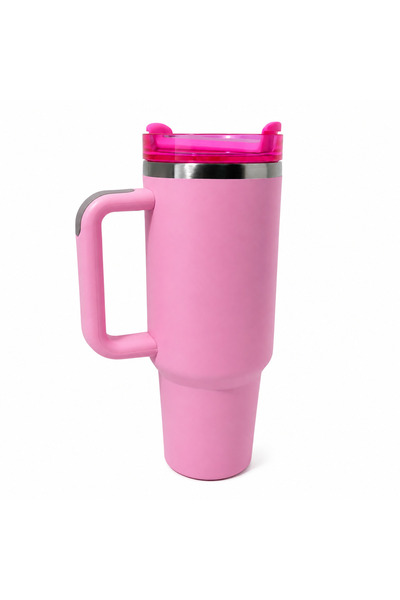 Generic Brand 40oz Stainless Steel Insulated Car Cup Tumbler With Handle & St...