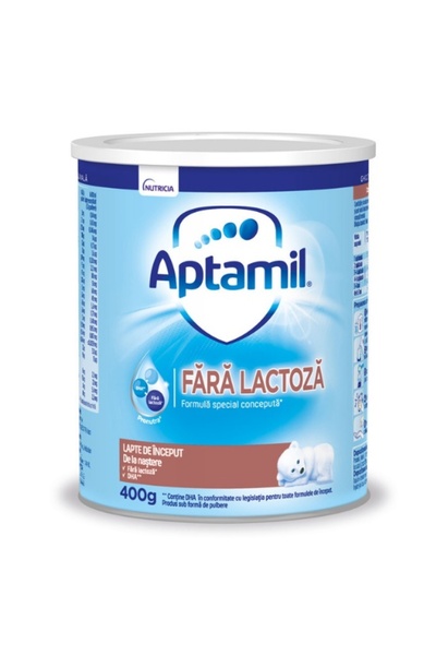 Aptamil Lapte praf fara lactoza, +0 luni, 400 g,