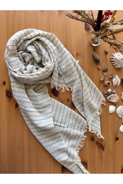 Chinko Hand-Woven Very Special Striped 100% Cotton Shawl Pareo
