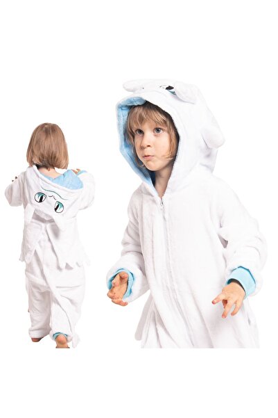 OEM Salopetă Kigurumi pentru copii — costum tip pijama dragon Furia Albă, com...