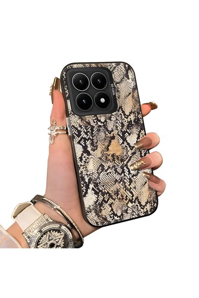 ucuc Xiaomi Mi 15t Compatible Hard Acrylic Back Silicone Edge Lens Protection...