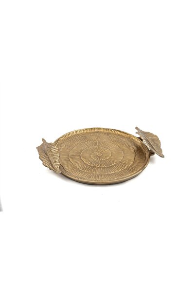 Mikasa Moor Antique Gold Leaf Tray with Handles 42X35X6Cm