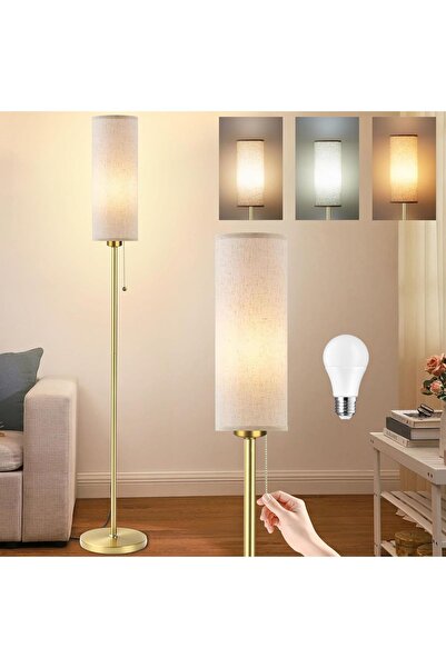 Dotail Lampadar LED, bec E27 inclus, 9W, 3000K–6500K, bază stabilă, 20 x 20 x...