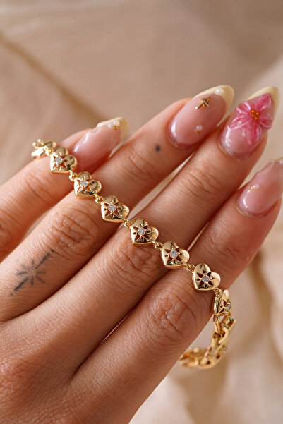 AŞIK ACCESSORIES سوار على شكل نجمة القطب مع قلب