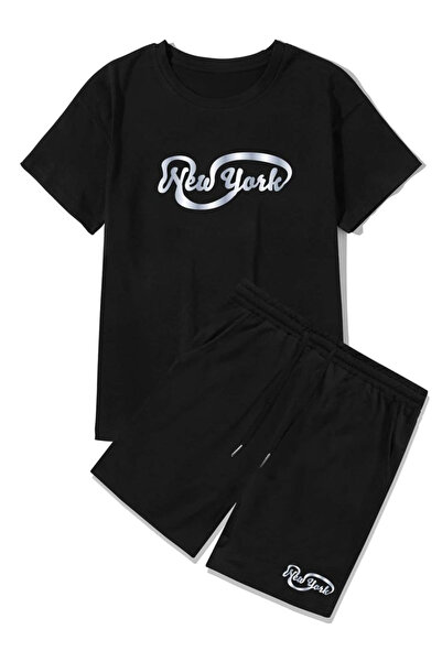 bellanova Unisex Printed T-Shirt and Shorts Set