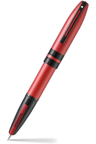 Sheaffer ICON 9111 Metallic Red Fountain Pen with Glossy Black PVD Trims - Me...