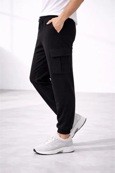 Şeker Portakalım Men's Jogger Pants Sweatpants Regular Fit, Pack of Cargo Poc...