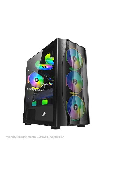1stPlayer Carcasa gaming Firebase X3-M Mini Tower ARGB Negru