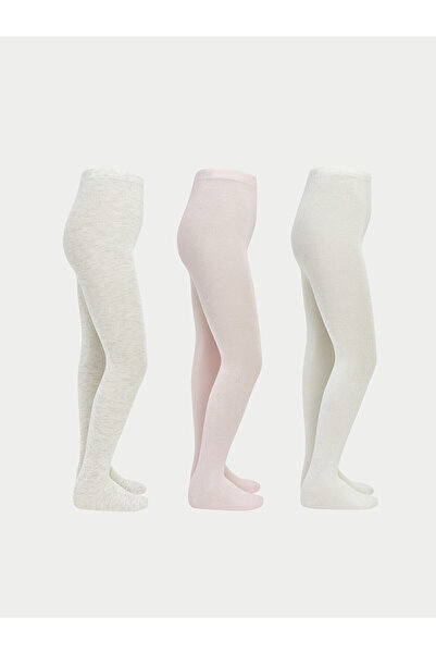 LC Waikiki Two Mt Shop Quality Lcw Kids Pink Plain Girls' Pantyhose