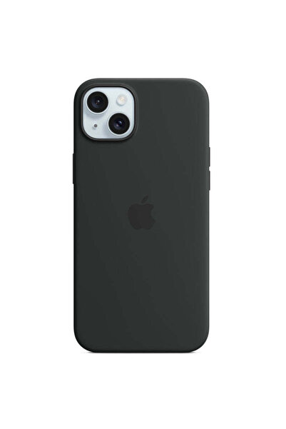OEM Θήκη συμβατή με iPhone 15 Plus, MagSafe/Μαγνητική, σιλικόνης - μαύρη