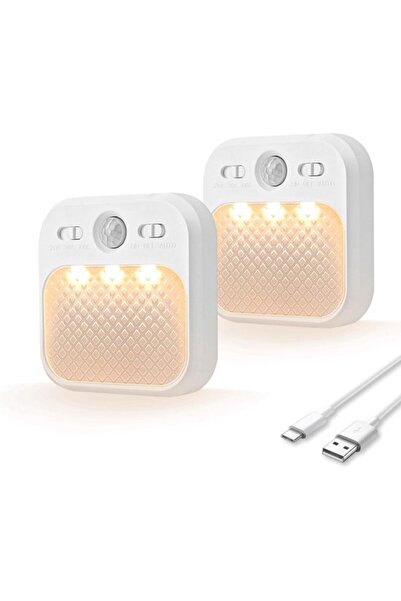 STARSTAR LED Night Light with Motion Detector and USB Rechargeable | Dimmable...