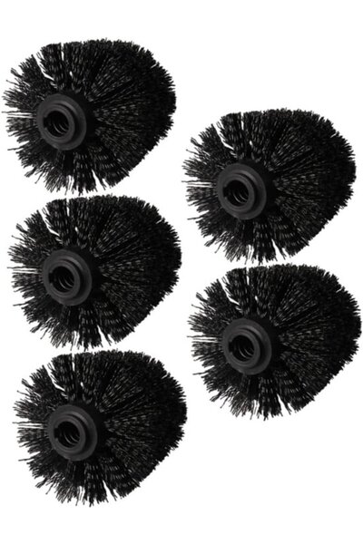 STARSTAR 5-Piece Replacement Universal Plastic Toilet Brush Heads Set (12mm T...