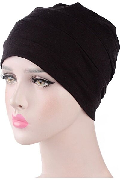 STARSTAR Solid color unisex pleated cotton knit cap, prevents hair loss, suit...