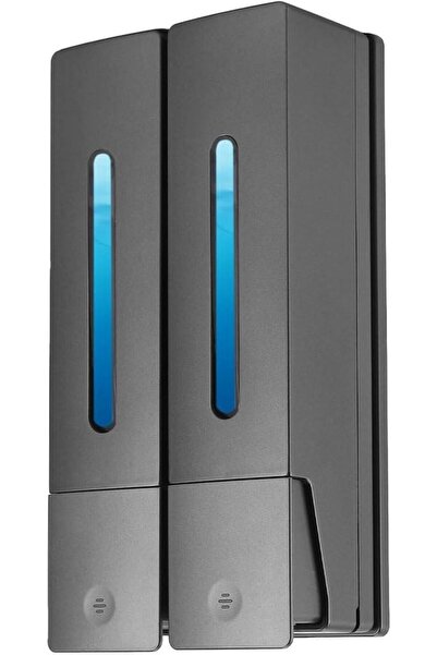 STARSTAR Wall-mounted soap dispenser with 2 x 400ml push-button dispensers, n...