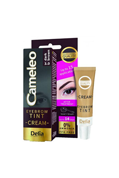 Delia Cosmetics Crema Nuantatoare pentru Sprancene, Nuanta 3.0 Maro Inchis - ...