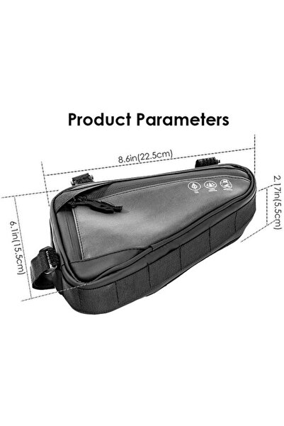 STARSTAR Bicycle Bag Bicycle Frame Bag Triangular Bicycle Frame Bag Storage B...
