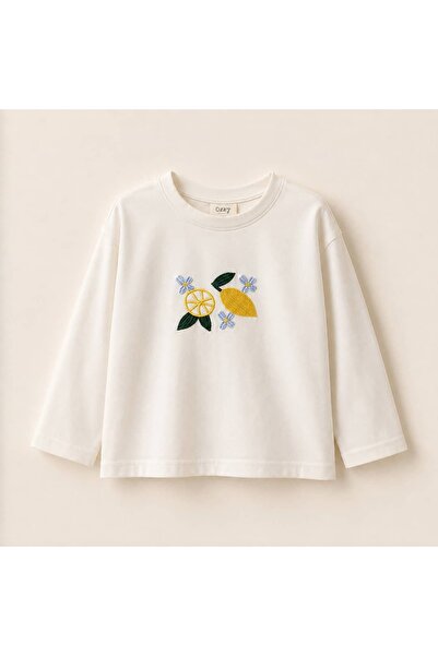 OZZY KİDS Girl's Lemon Long Sleeve T-Shirt