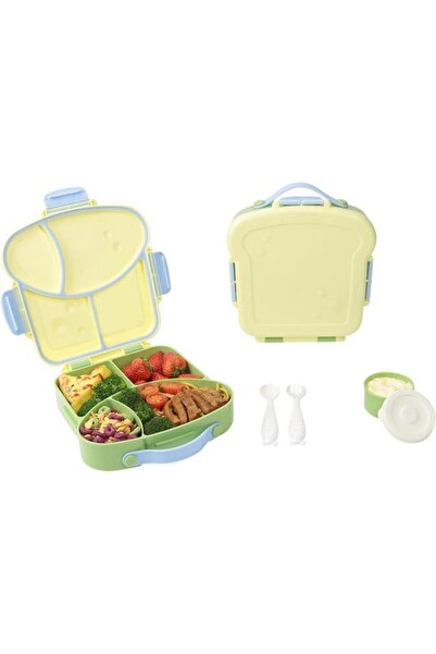 STARSTAR Lunch Box - Sandwich Box - Lunch Box - Kids' Lunch Box - Large - Fou...