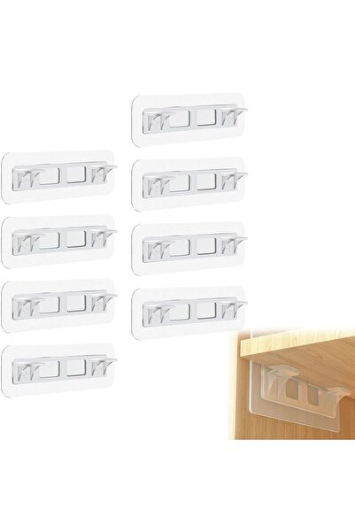 STARSTAR 8-Piece Self-Adhesive Shelf Brackets - Adhesive shelf brackets for c...