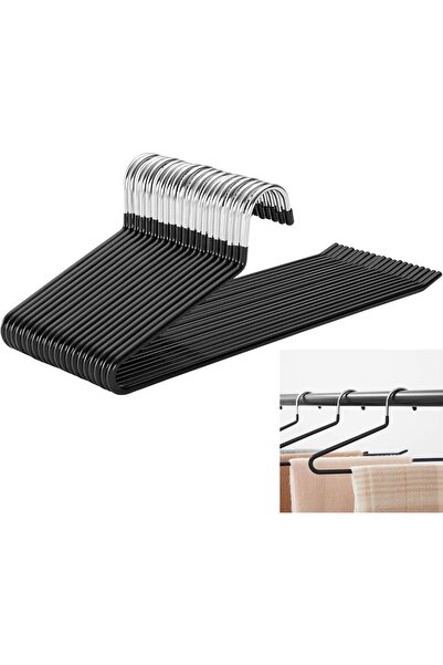 STARSTAR Clothes hangers, trouser hangers, 20-pack, metal, open design, with ...