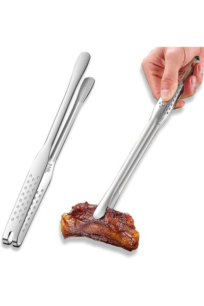STARSTAR Stainless Steel Food Tongs (23.5 cm) - Safe Food Tongs for Cooking, ...