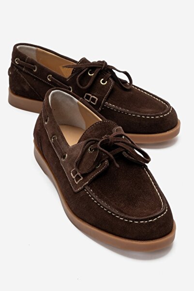 Zeynep Sıradağlı Leonelda Women's Genuine Leather Loafer Brown Suede