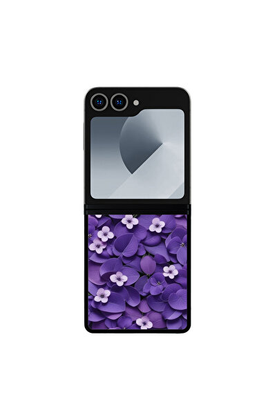 4TECH Θήκη Samsung Galaxy Z Flip 6 5G με Μωβ Λουλούδια