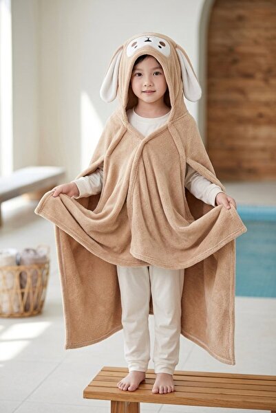 Generic 1 Microfiber Hooded Bath Towel Ultra Absorbent Quick Dry Pullover Pon...