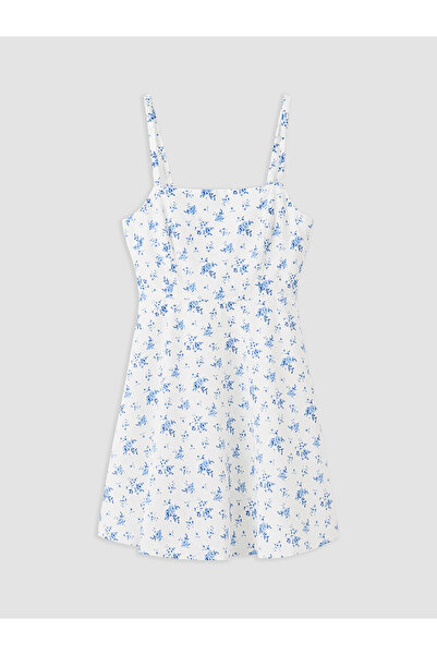 LC Waikiki Trendlucky Floral Rope Strap Waist-Sitting Mini Dress with Difference