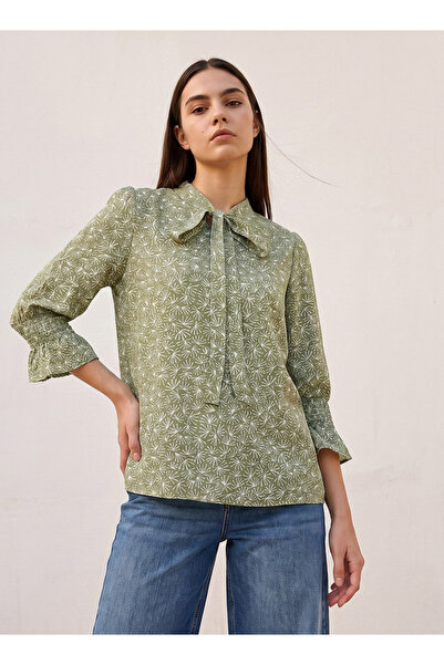 FAV FRONT TIE UP LONG SLEEVE BLOUSE