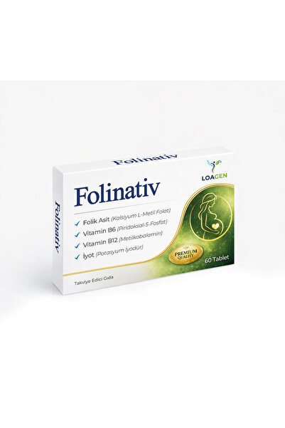 Folinativ LOAGEN - – Tamamı Aktif Form İçerir – L-Metilfolat – Metilkobalamin...
