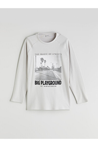 LC Waikiki Crew Neck Printed Boys' T-Shirt