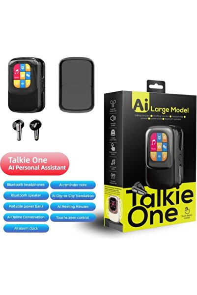 Mmctech Talkie One Aı Large Model Akıllı Kulaklık ve Dokunmatik Ekranlı Şarj Kutusu – Çeviri, Hoparlör, Sesli Asistan, Bluetooth 6.0