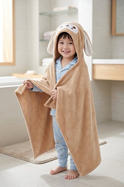 Generic 1 Microfiber Hooded Bath Towel Ultra Absorbent Soft Quick Dry Snap Bu...