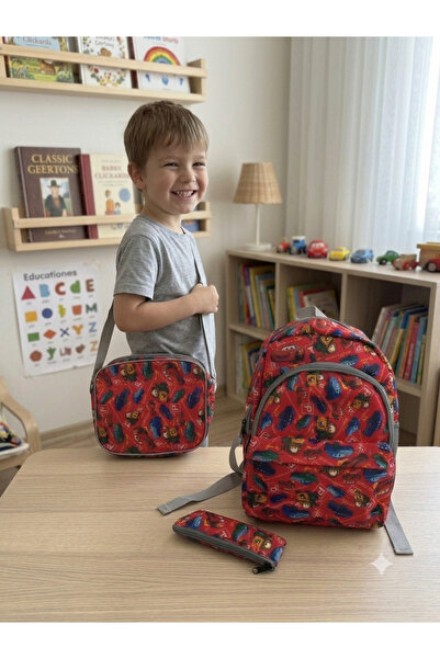 ELOVE Children's School Bag Set of 3 Backpack-Lunch Bag-Pencil Case